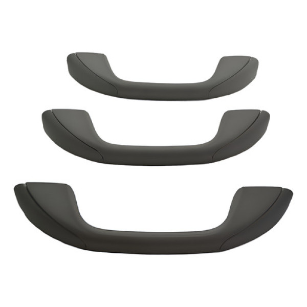 Kit Com 3 Puxador Alça Teto Pqp Renault Sandero 2015 Origina - Cinza