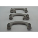 Kit Com 3 Puxador Alça Teto Pqp Fiat Bravo 2013 Original