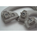 Kit Com 3 Puxador Alça Teto Pqp Fiat Bravo 2013 Original