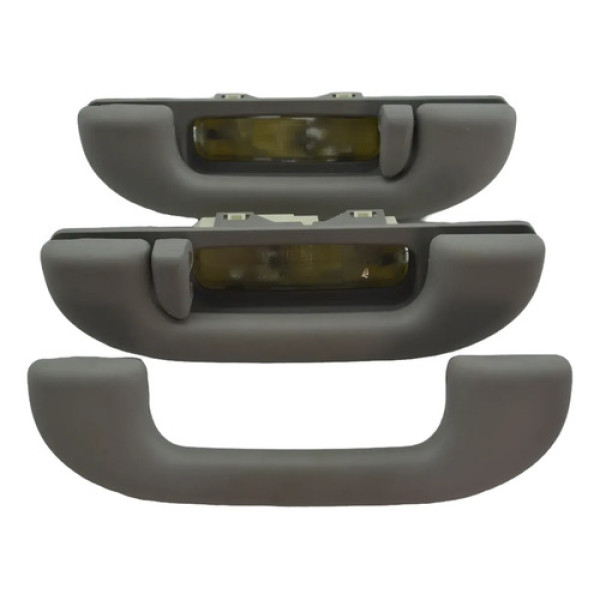 Kit 3 Puxador Alça Teto Pqp C/iluminação Compass 2022 Origin Cinza