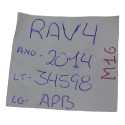 Encosto Apoio Braço Console Central Rav4 2014 Original Preto