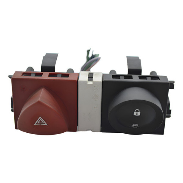 Botão Pisca Alerta Trava Destrava Renault Megane 2011 Origin - Original