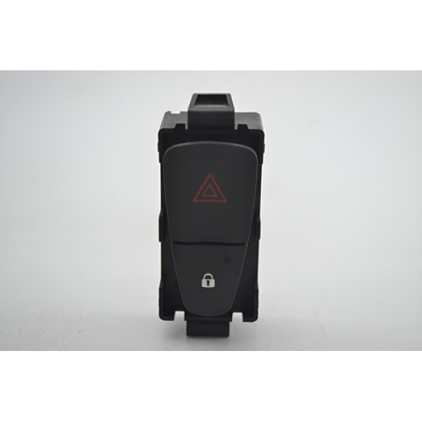 Botão Pisca Alerta Trava Painel Renault Fluence 2013 Origina - Preto