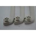 Kit 3 Puxador Alça Teto Pqp Ford Ecosport 2019 Original Creme