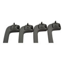 Kit 4 Puxador Alça Teto Pqp Pajero Hpe 2016 Original Bege