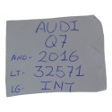 Tampa Falsa Tomada 12v Console Audi Q7 2016 Original Preto