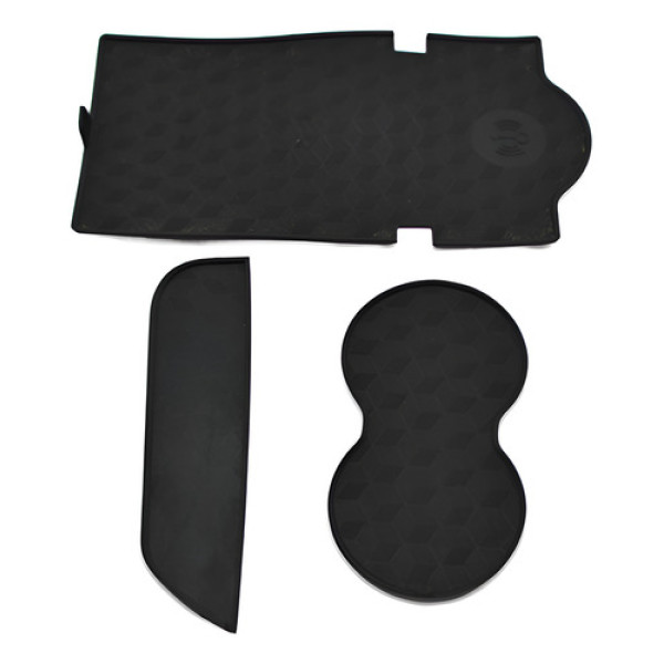 Kit 3 Borracha Acabamento Interno Console Tiggo 7 2023 Origi Preto
