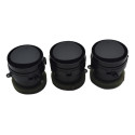 Kit 3 Difusor Ar Central Preto Painel Argo Cronos Orig Fiat