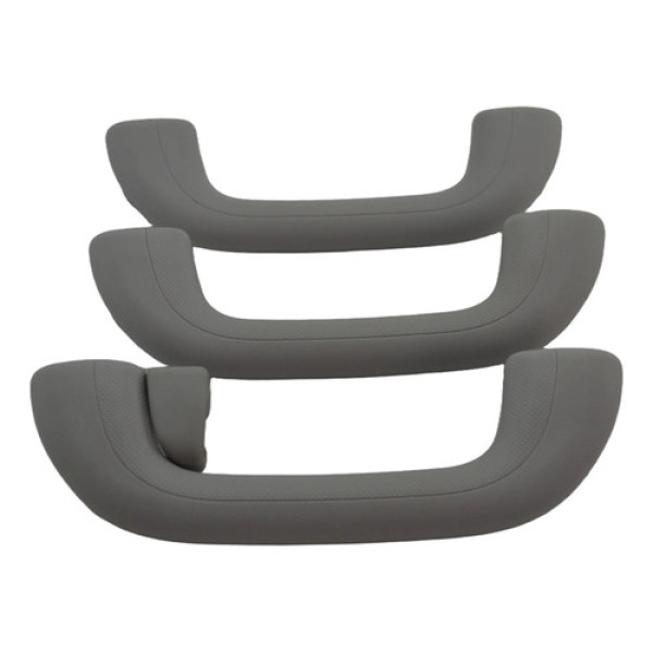 Kit 3 Puxador Alça Apoio Teto Pqp Azera 2015 Original Cinza