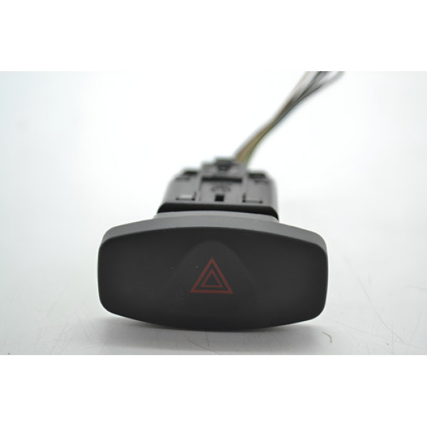 Botão Pisca Alerta Painel Renault Sandero 2012 Original - Preto