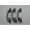 Kit 3 Puxador Alça Teto Pqp Renault Logan 2010 Sandero Orig Cinza-escuro