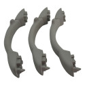 Kit 3 Puxador Alça Teto Pqp Interno Citroen C3 2012 Original