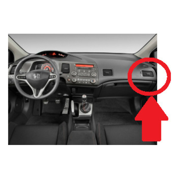 Difusor Lateral Direito Painel New Civic 2007 A 2011 Origina