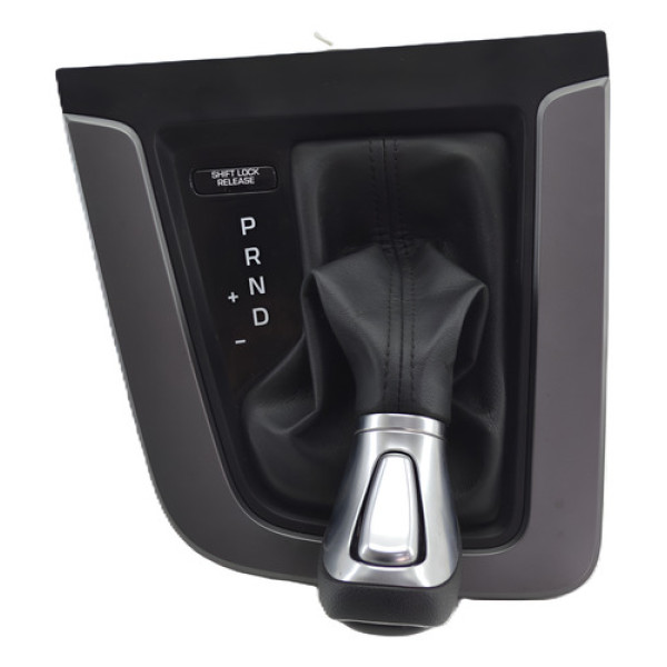 Moldura Cambio Automatico Elantra 2018 Original Preto Cinza