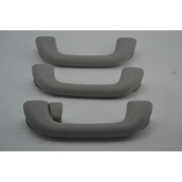 Kit 3 Puxador Alça Teto Pqp Kia Sportage 2013 Original Cinza