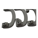 Kit Com 3 Puxador Alça Teto Pqp Fiat Bravo 2012 Original Cinza-escuro