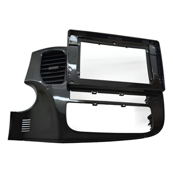 Moldura Central Painel Com Difusor Outlander 2014 Preto