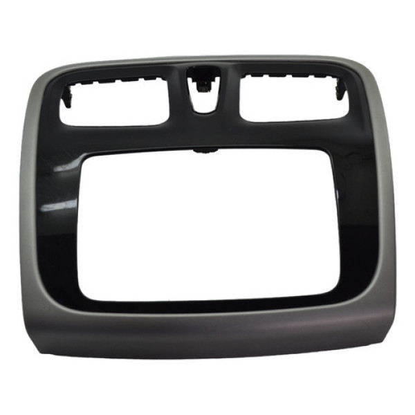 Moldura Radio Painel Central Sandero 2015 A 2019 Original Preto