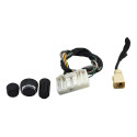Par Plug Conector + Kit 3 Botão Radio Fluence 2014 Original - Preto