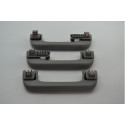 Kit Com 3 Puxador Alça Teto Pqp Audi A3 2020 Original