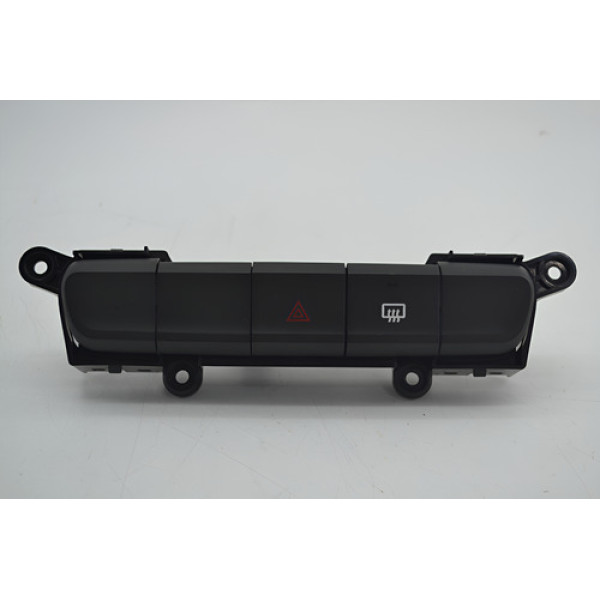 Botão Pisca Alerta Desembaçador Renault Kwid 2018 Original - Preto