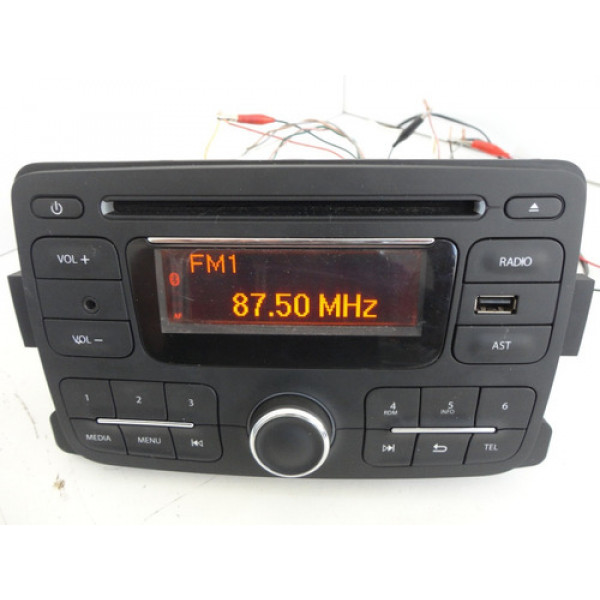 Radio Som Cd Usb Auxiliar Painel Renault Sandero Original