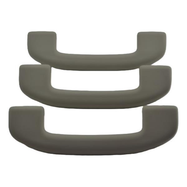 Kit 3 Puxador Alça Teto Pqp Nissan Livina 2013 Original Ocre