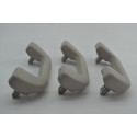 Kit Com 3 Puxador Alça Teto Pqp Honda City 2024 Original Cinza
