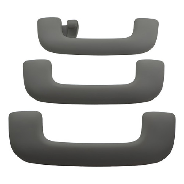 Kit Com 3 Puxador Alça Teto Pqp Hyundai Creta 2024 Original Cinza-escuro