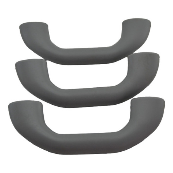 Kit 3 Puxador Alça Teto Pqp Chery Face 2010 Original Cinza