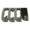 Kit 3 Puxador Alça Teto Pqp + Porta Oculos Cruze 2012 Origin Bege