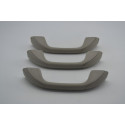 Kit 3 Puxador Alça Teto Pqp Renault Duster 2013 Original Cinza