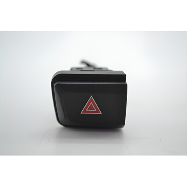 Botão Interruptor Pisca Alerta Peugeot 208 2020 Original - Preto