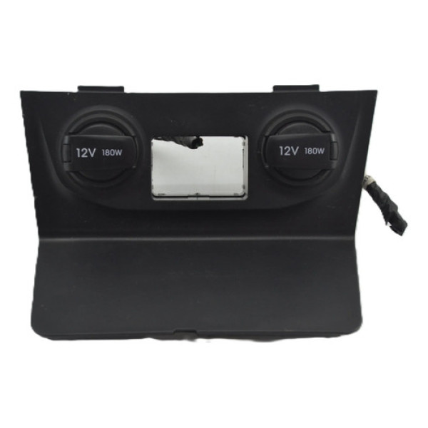 Moldura Tomada Dupla 12v Console Creta 2020 Original Preto