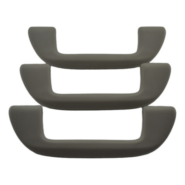 Kit 3 Puxador Alça Teto Pqp Honda Hr-v 2016 Original Cinza