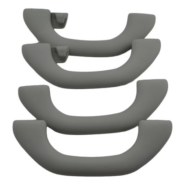 Kit 4 Puxador Alça Teto Pqp Vw Bora 2001 Golf Original - Cinza