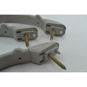 Kit 3 Puxador Alça Teto Pqp Interno C3 2012 Original Cinza