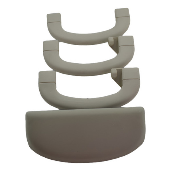 Kit 3 Puxador Pqp Alça Teto + Porta Oculos Punto 2012 Origin - Bege