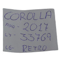 Espelho Retrovisor Interno Corolla Xei 2017 Original