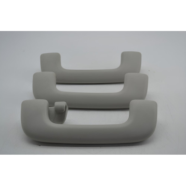 Kit 3 Puxador Alça Teto Pqp Hyundai Creta 2024 Original  Cinza
