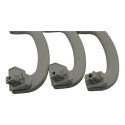 Kit 3 Puxador Alça Teto Pqp Fiat Argo 2020 Original
