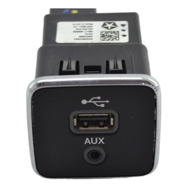 Entrada Conector Usb Auxiliar Compass 2017 Original Preto