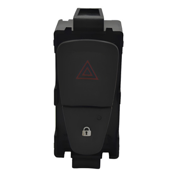 Botão Pisca Alerta Trava Painel Renault Sandero 2015 Origina - Preto