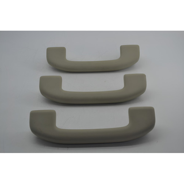 Kit Com 3 Puxador Alça Teto Pqp Nissan Tiida 2010 Original Bege