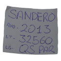 Par Quebra Sol Direito Esquerdo Sandero 2013 Logan Original