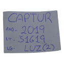 Luz Interna Teto Central Traseira Captur 2019 Original