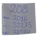 Espelho Retrovisor Interno Peugeot 208 2016 Original