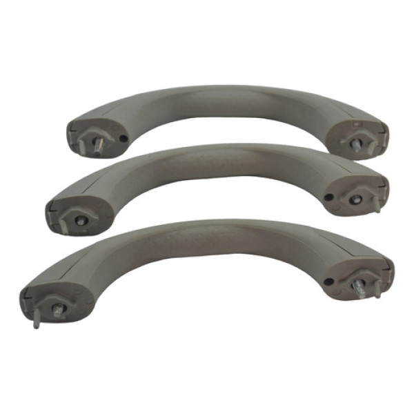 Kit 3 Puxador Alça Teto Pqp Versa 2017 Origina Cinza