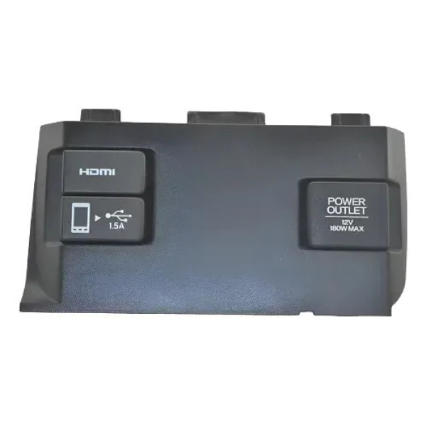 Moldura Entrada Conector Usb C/tomada 12v Civic 2018 Origina Preto