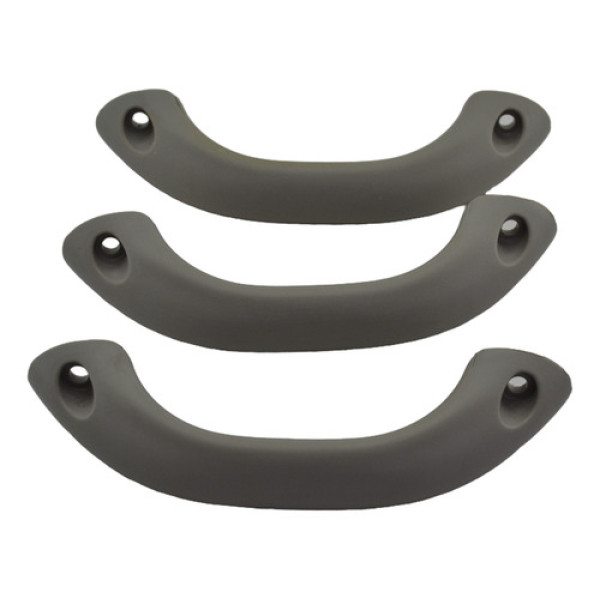 Kit 3 Puxador Alça Teto Pqp Chery Qq 2012 Original Cinza